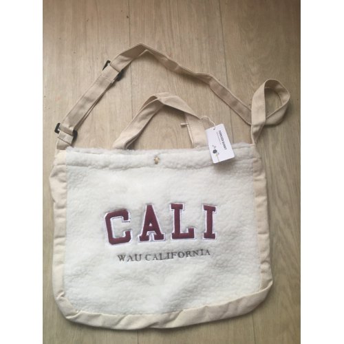 Canvas Shoulder Bag Embroidery Simple Cloth