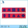 Custom Children Wooden Montessori Materials Metal Insets with Stands