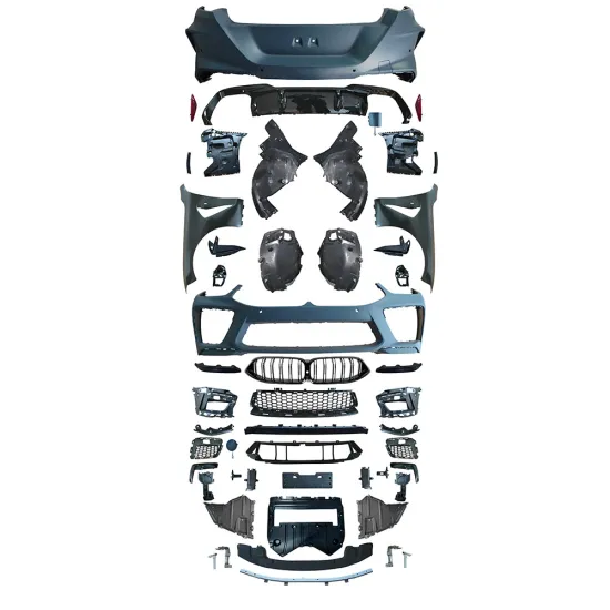 BMW G14 Body Kit: M8 Style Front/ Rear Bumper Assembly with M8 Grille