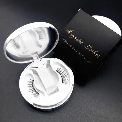 Wholesale Magnetic Faux Mink Eyelashes - Soft, Natural Looking, Glue-Free 3D Quantum Magnetic Lashes