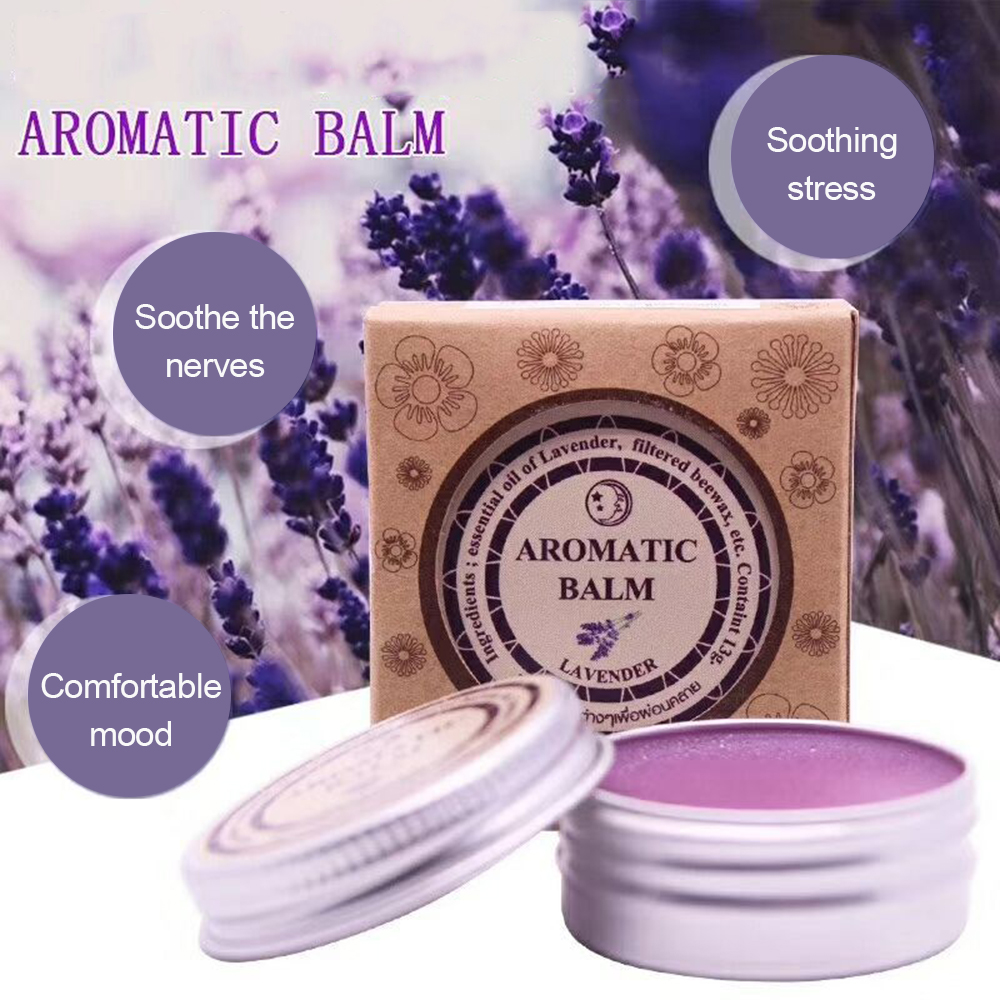 Effective Lavender Aromatic Balm Help Sleep Soothing Cream Essential Oil Insomnia Treatment Relieve Stress Anxiety Cream TSLM2