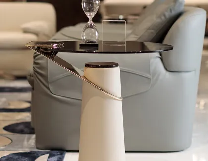 Modern Glass eclipse side table