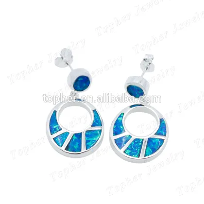 925 sterling silver stud earrings simple circular silver earrings design