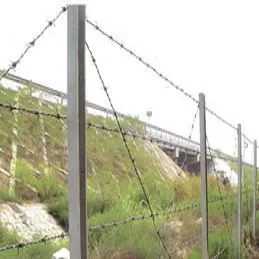 Corrosion Resistent Pvc Coated Electric Galvanized High Tensile Barbed Wire Fencing For Prison