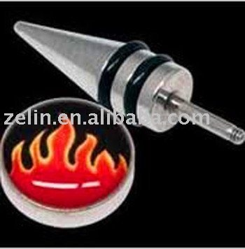 Simple hot steel blazing fire body piercing ear jewelry body piercing jewelry