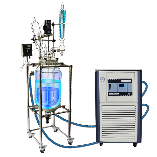 Lab Double Layer Glass Reactor with Factory Price