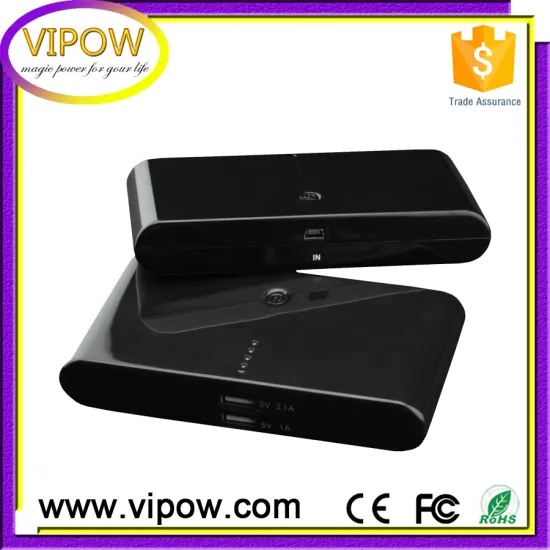 Guangzhou VIPOW powerbank factory 20000mah powerbank with black color