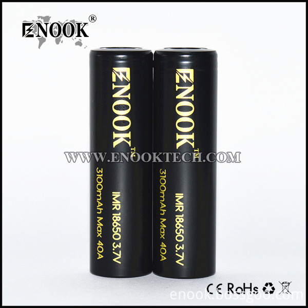 Enook Rechargeable 18650 3100mah Lithium Battery