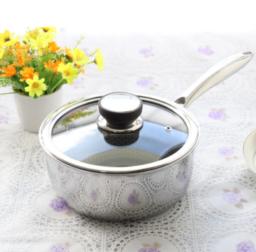 Commercial stainless steel stock pot with lid
