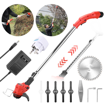 12V Electric Lawn Mower Cordless Household Grass Trimmer Cutter Portable Pruning Garden Tool