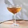 etched champagne coupe glass set