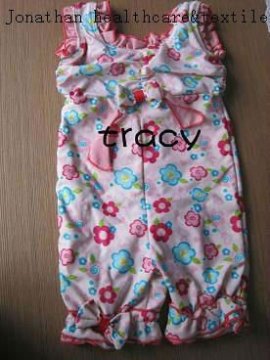 baby girl's swimwear with nylon/spandex fabric