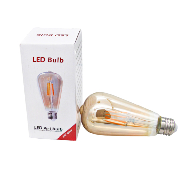 ST64 Clear Glass Edison LED Filament Bulb Vintage A60 E26 E27