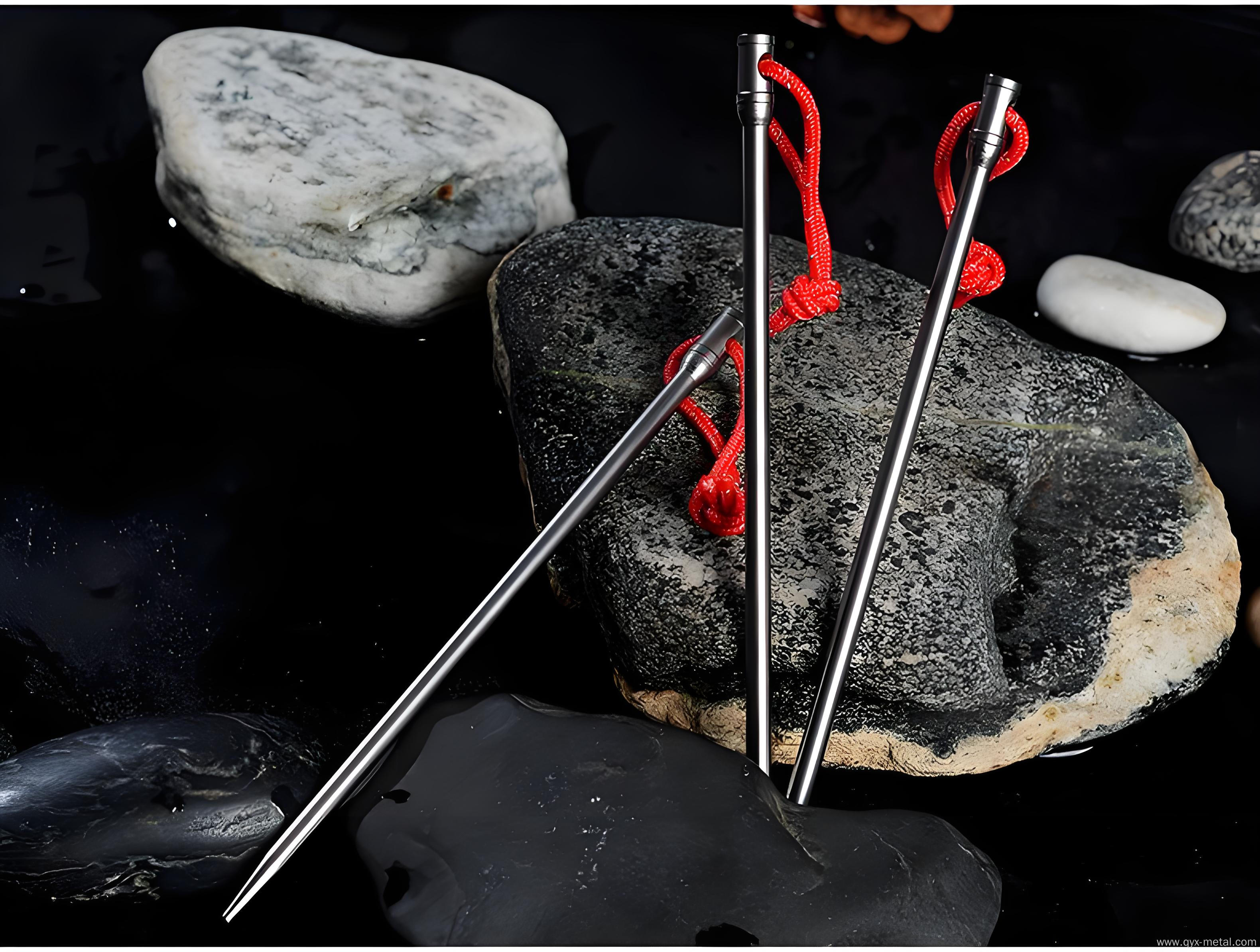 Ultralight High Quality Titanium Alloy Camping Tent Pegs