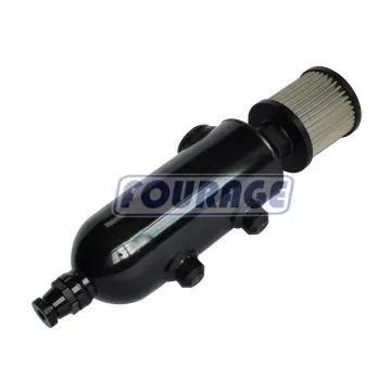Fourage Universal Aluminum Alloy 750ml Baffled Engine Oil Catch Can