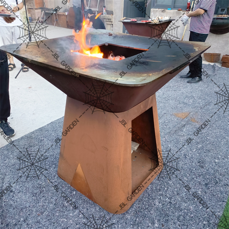 Unique Folding Products Corten Grill BBQ