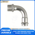 Cotovelo de conversão de tubo de aço inoxidável de precisão 90°