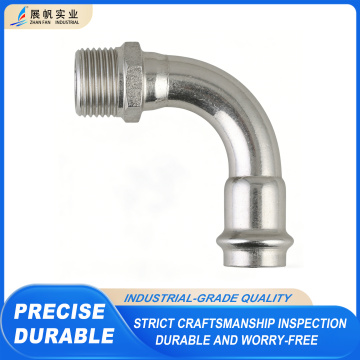 Hassas 90° Paslanmaz Çelik Boru Dönüştürme Dirseği