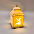 Lanterna LED de cerâmica para presente de cervo