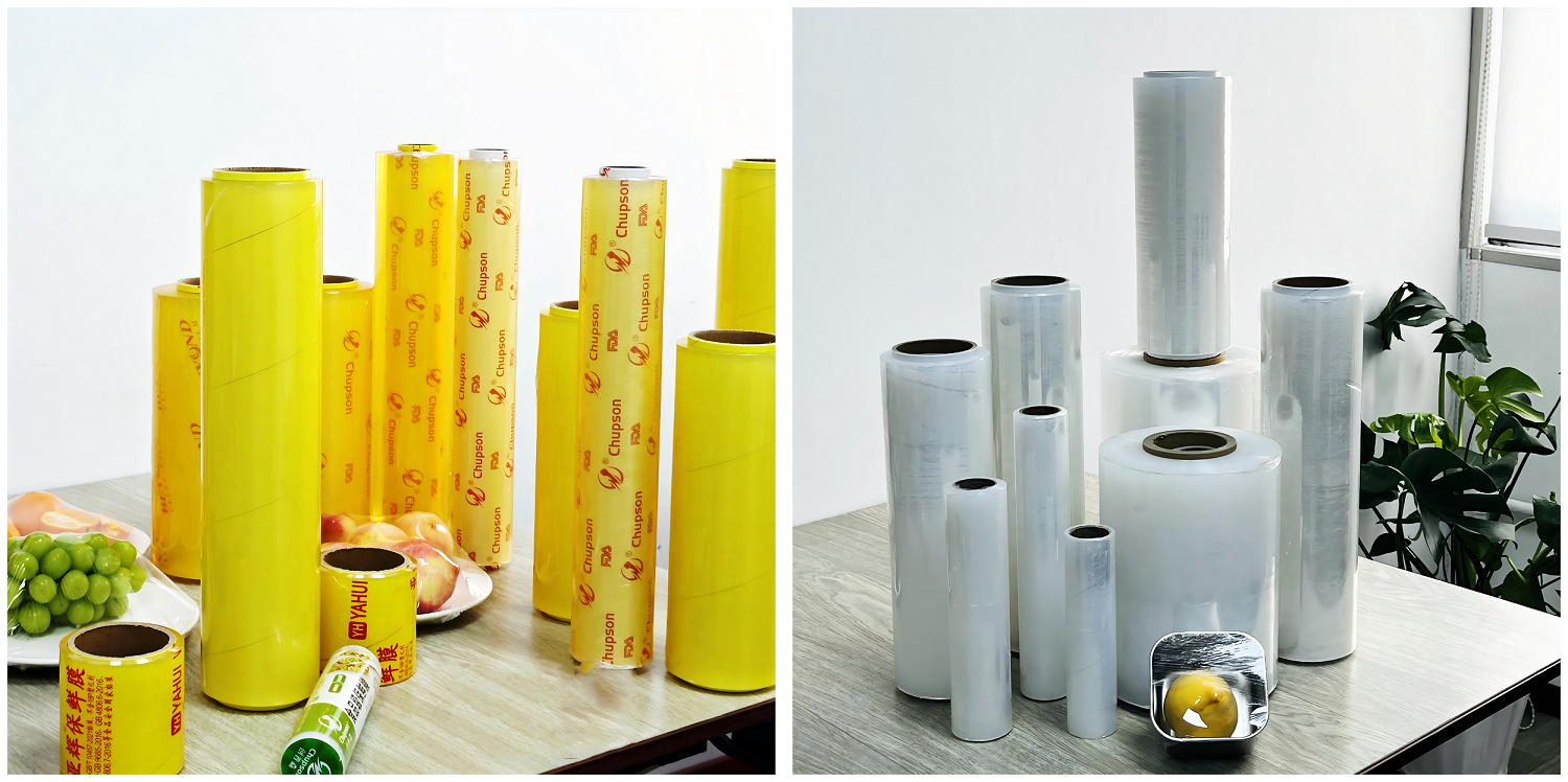 PVC and PE cling films