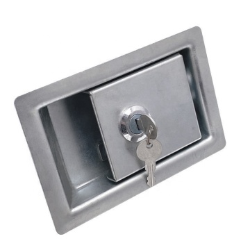 Travel Trailer Locks: Heavy Duty Steel Door Latch with Flush Mount Handle and Keys for Secure Toolboxes