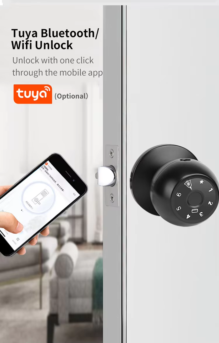 9 smart knob door lock