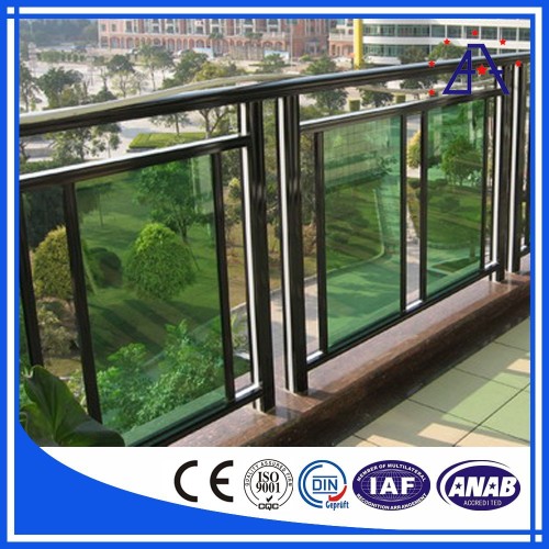 Powder Coating Aluminum Glass Railing