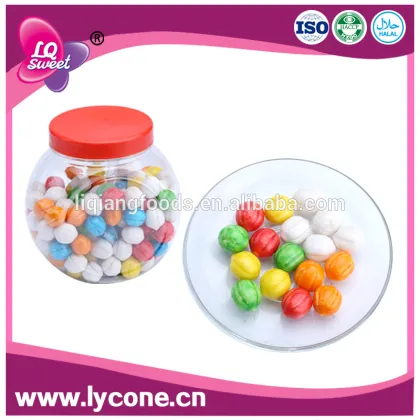 LQC-001 Wholesale Halal Chewing Multi-Colored Bubble Gum Brands
