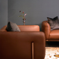 Siena Leather Sofa مستقيم