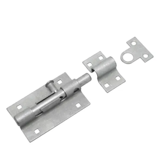 Stainless Steel Heavy Duty Padlock with Black Bolt Latches and Barrel Tower Bolt Lock for Doors