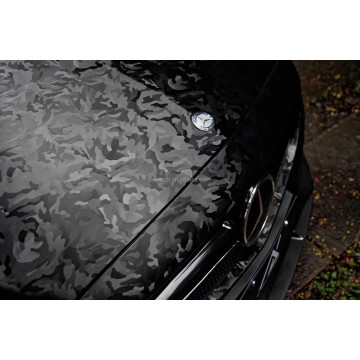 3D Ghost Black Carbon Fiber Car Wrap Films