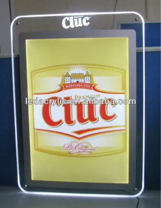 LED Crystal Light Box with Logo Etching