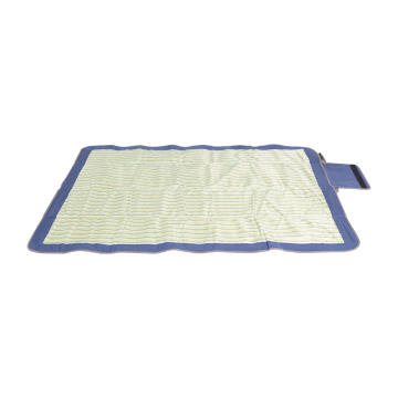 Extra Large Waterproof Blue Stripe Beach and Picnic Blanket for Outdoor Use