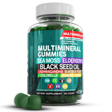 Aubergine ivre transfrontalière MULTIMINERAL Multivitamine Antioxydant Fudge Gummies Beauté Adulte