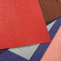 Weiches strapazierfähiges Textil Leinen PU Leder für Sofa