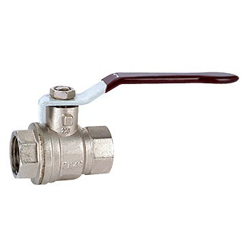 Brass ball valve with nickle plated
