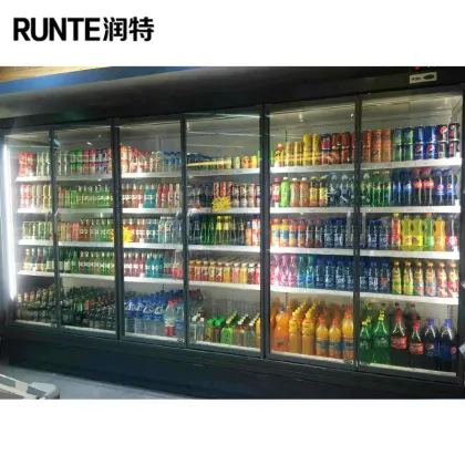 Semi-Vertical Refrigerator Showcase / Commercial Refrigerator