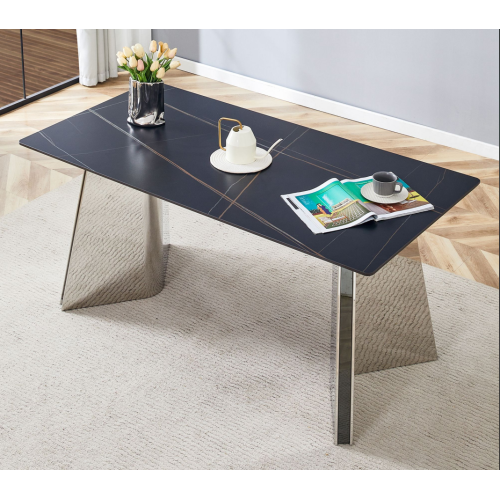 Stainless Steel Dining Table Modern Design