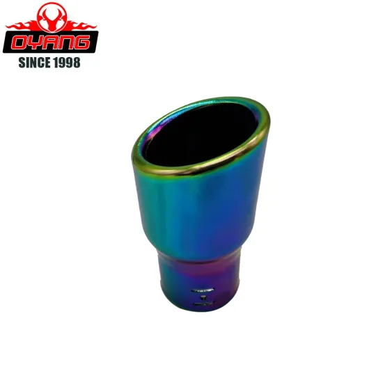 Universal Chrome Plated Exhaust Pipe Modification with Tailpipe Tips