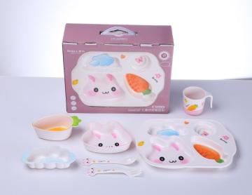 7pcs set kids jagsaw dinnerware set