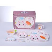 7pcs set kids jagsaw dinnerware set