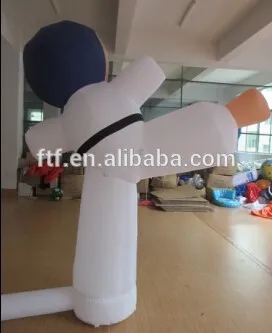 customized inflatable taekwondo model/Advertising inflatable taekwondo boy