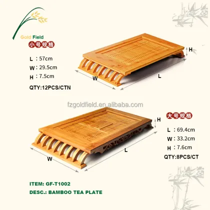 Chinese Kongfu Bamboo Tea Serving Tray