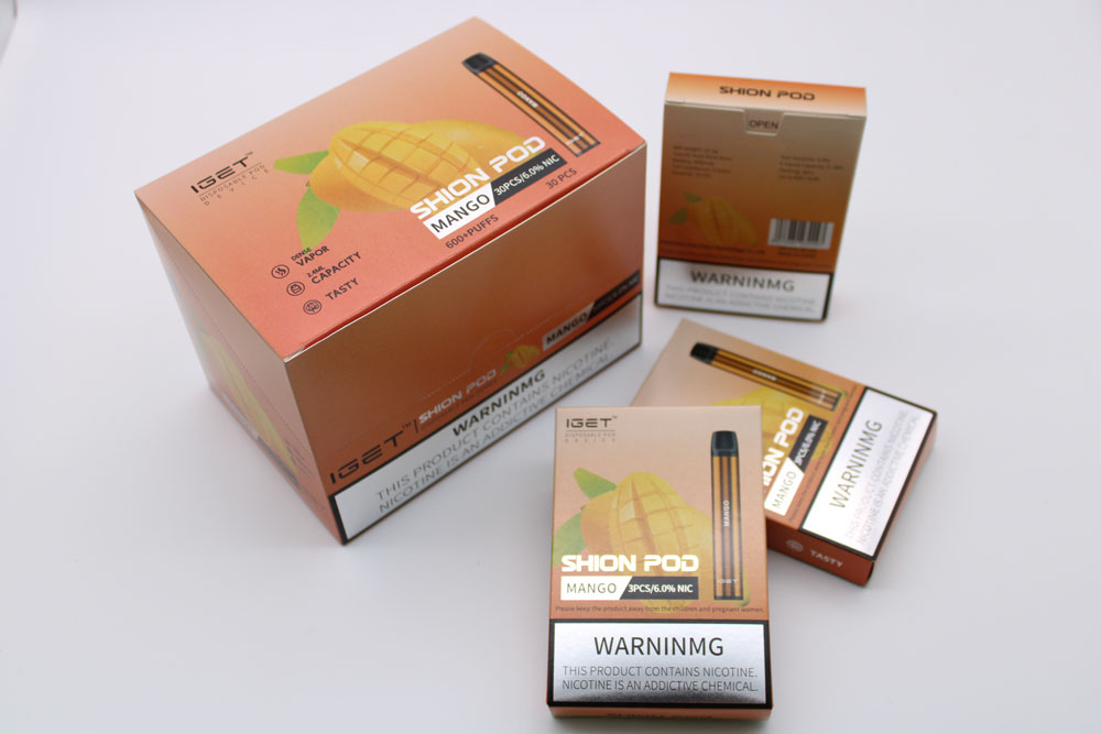 Passion Fruit Iget Shion Vape Pen dùng một lần 600puffs