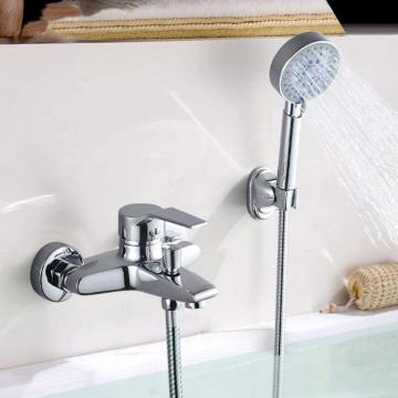 New style brass china sanitary ware shower faucet set wholesale bathtub mixer with shower head