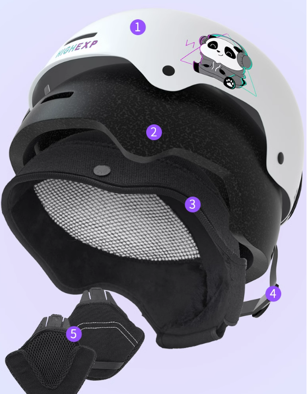 Ski Helmet Female Adult Children Double Snowboard Equipment