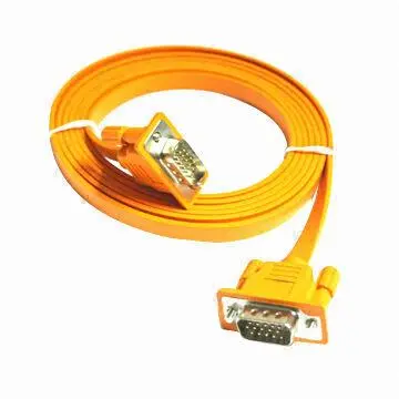 Flat VGA Cable with High-end Shielding