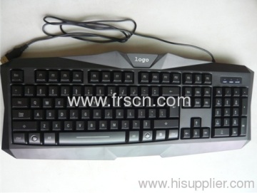 Multimedia Led Light Backlit Usb 2.0 Cable Computer Game Wired Keyboard Factory In China 