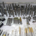 Forming punch and die for press mold components