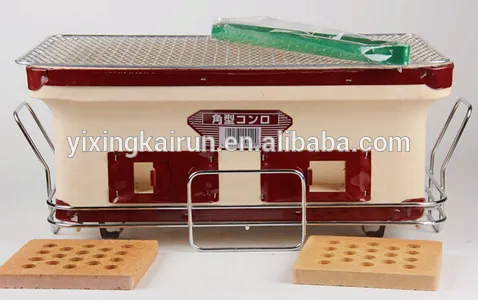 Ceramic Home Charcoal Pizza Oven portable mini BBQ charcoal grill